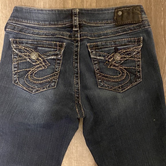 Silver flare jeans sz 29/32 - Picture 3 of 8